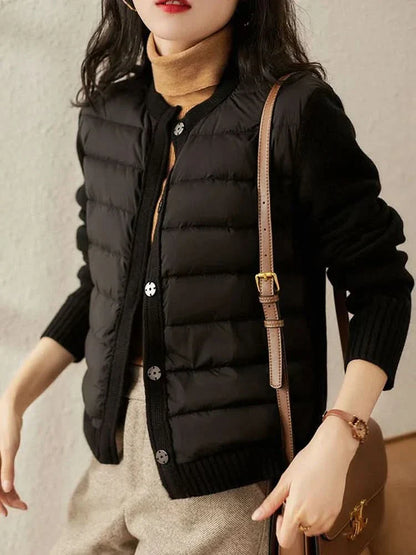 Stylish and water-repellent puffer jacket - warm, robust and comfortable for women