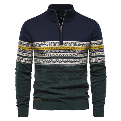 Yarvik Sweater | Men's Retro Pattern Sweater