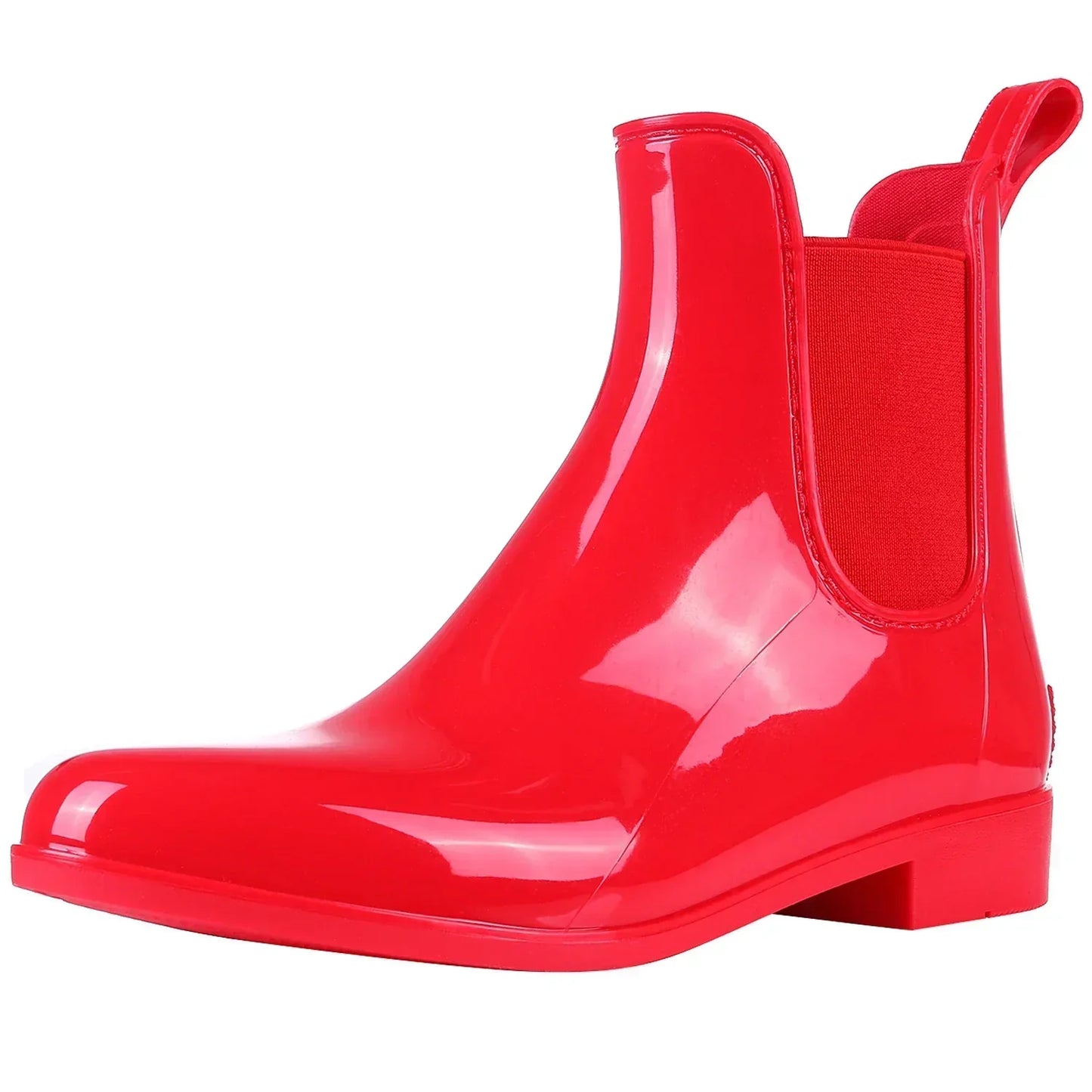 Stylish shiny waterproof boots