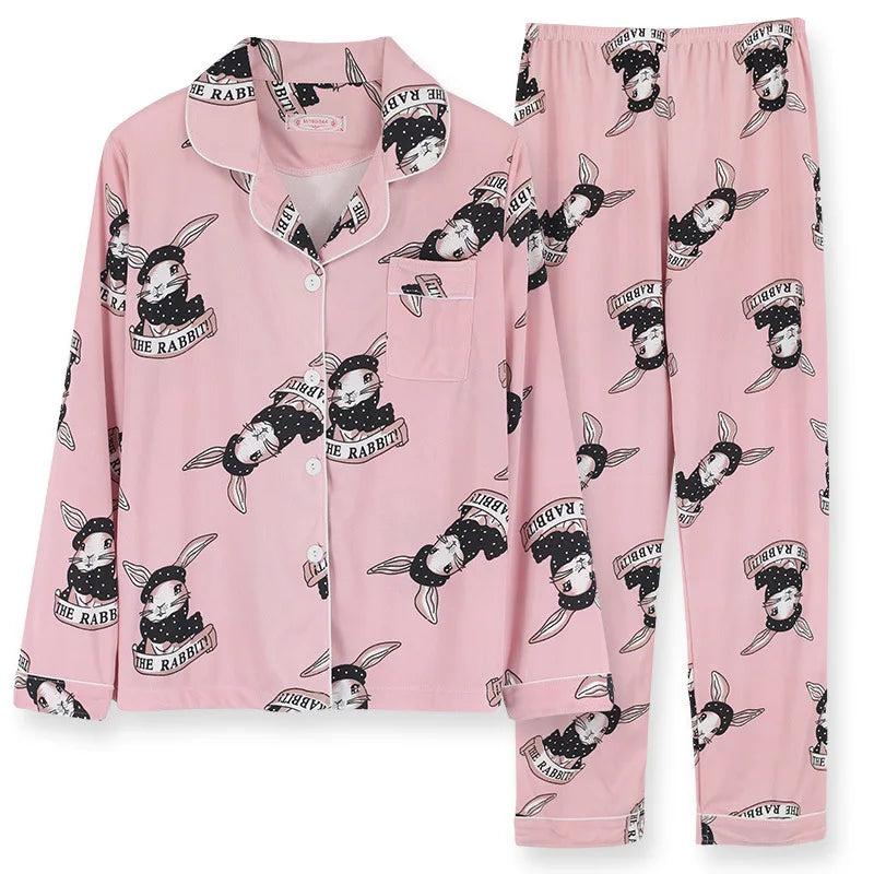 Jess-Mode | Comfortable Pyjama Set With Playful Print For Women