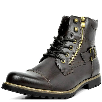 Quyressa™ | Constable lace-up leather boots