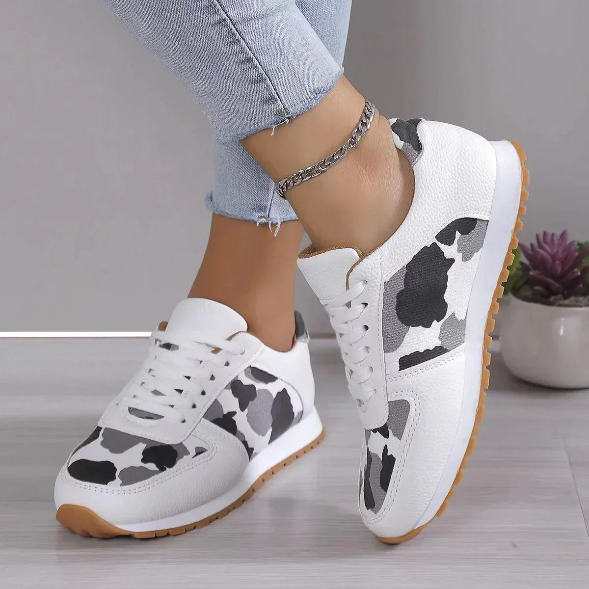 Roxanne Shoes | Casual Printed Sneakers for Women