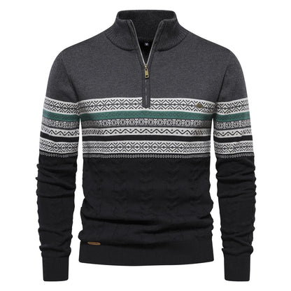 Yarvik Sweater | Men's Retro Pattern Sweater