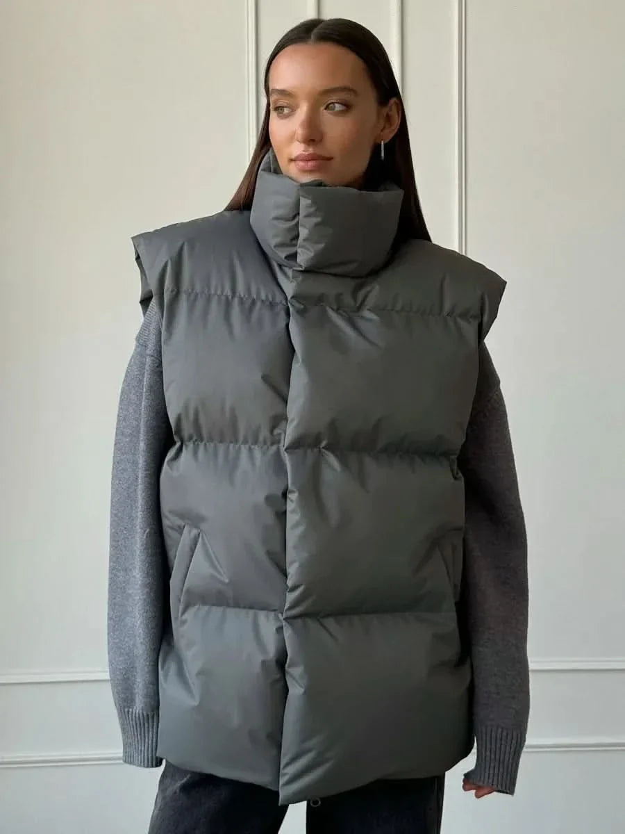 Warm and thick winter vest - insulating, stylish and cozy for women