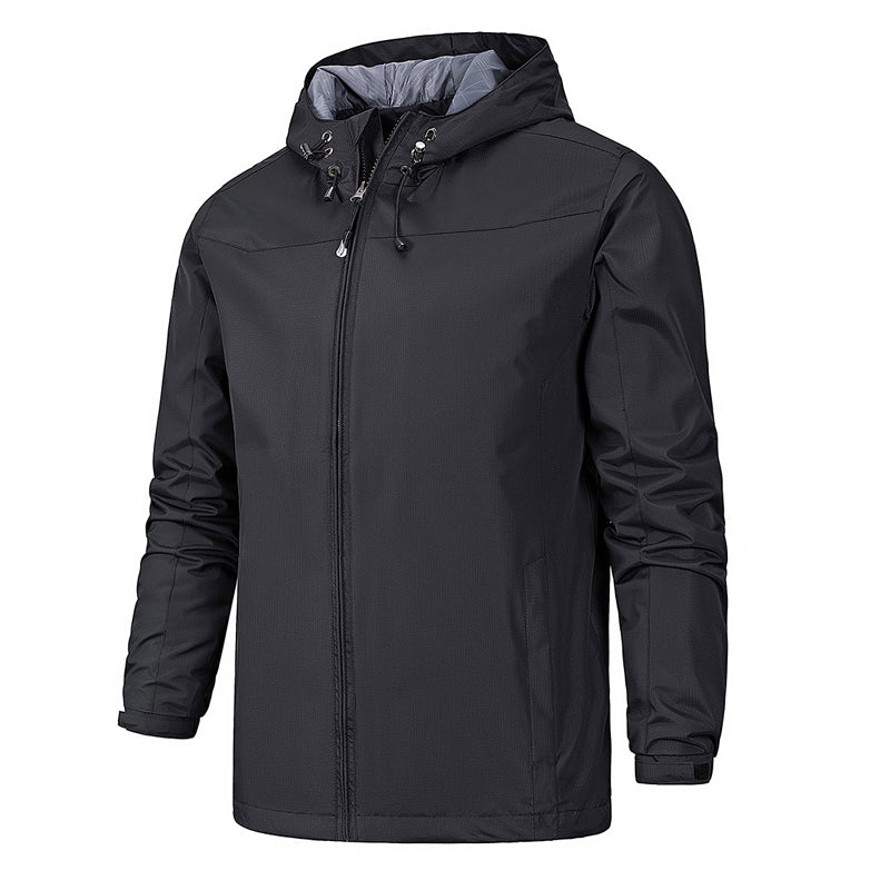 Elegant waterproof softshell jacket with hood for men | Perfect for fall/winter