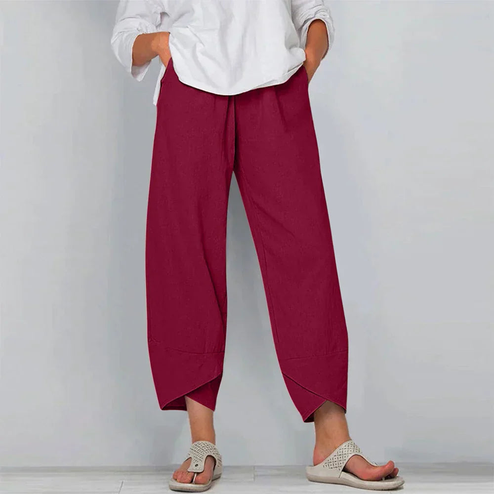 Sadie - Cotton linen pants for women