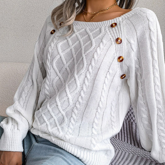 Stylish knitted sweater for women - Adelinda