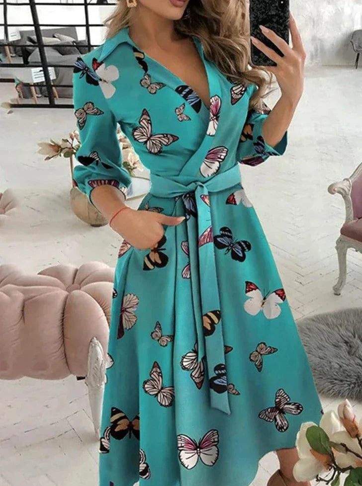 Elsie - Elegant dress with print