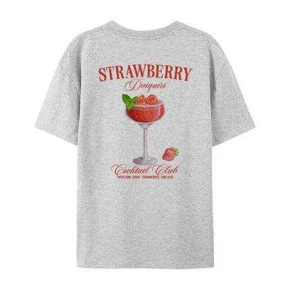 T-shirt - Oversized Daquiri - Cotton, Unique Back Print - Perfect for Casual Days