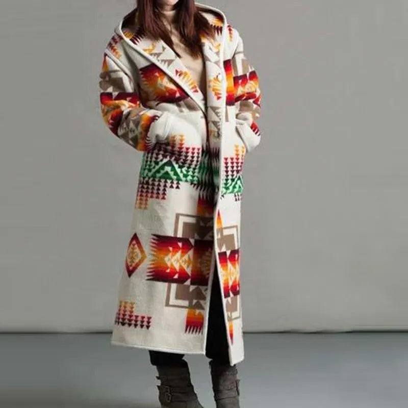 Long coat in ethnic style