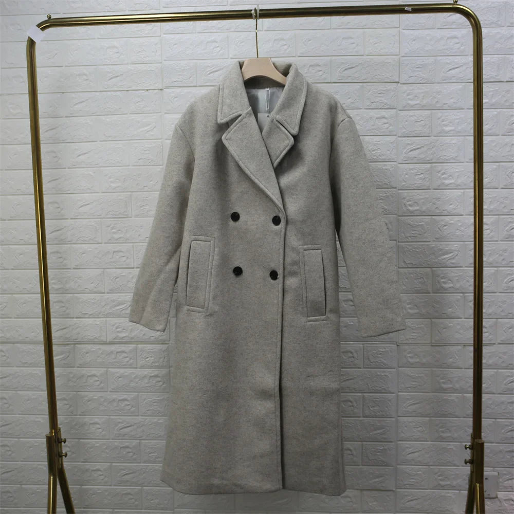 Elegant long winter coat for women - Wileen