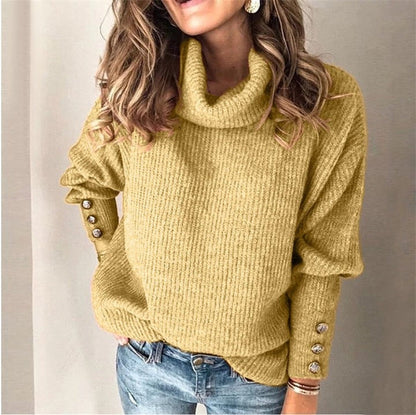 Jess | Stylish sweater with buttons - ideal for fall/winter