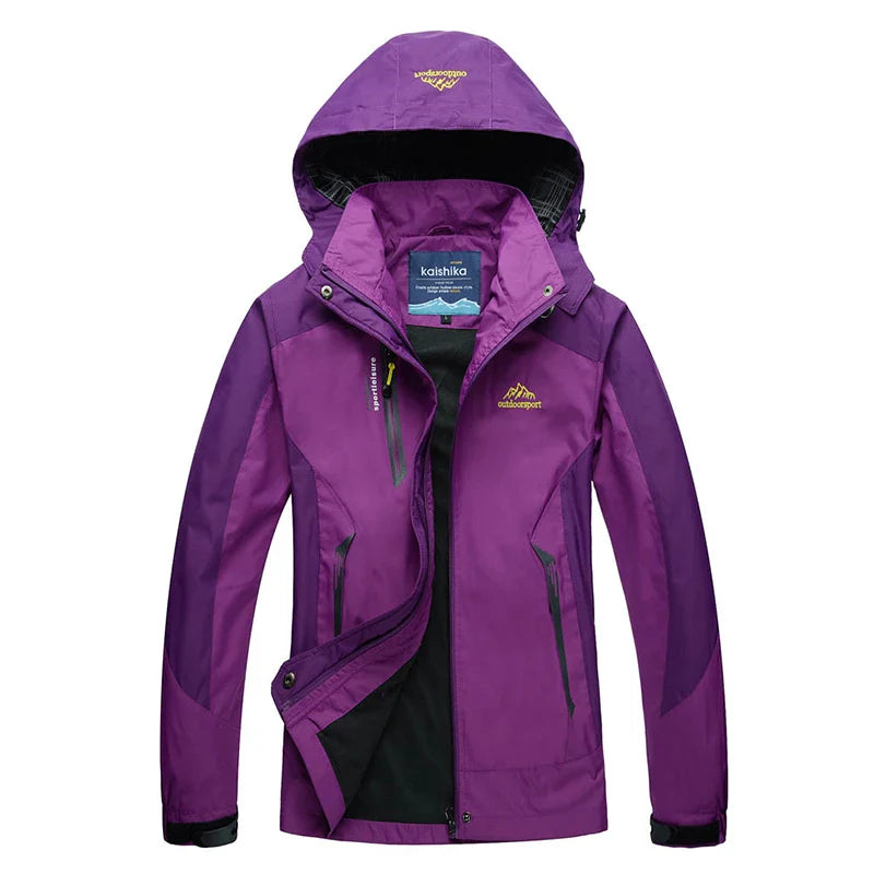 Waterproof trekking windbreaker for women - Denise