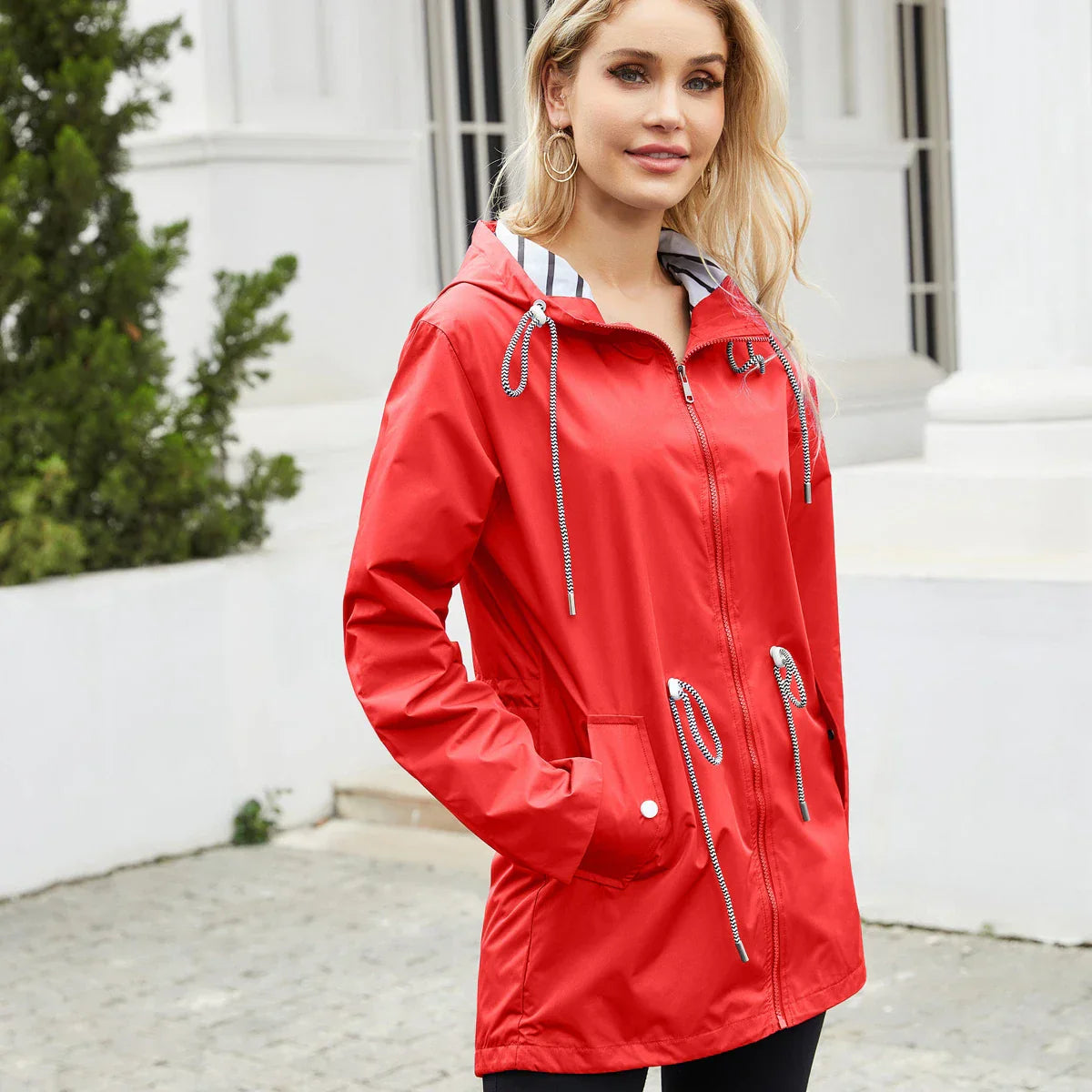 - Waterproof rain jacket