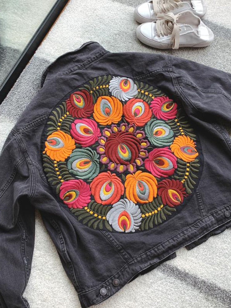 Bohemian denim jacket