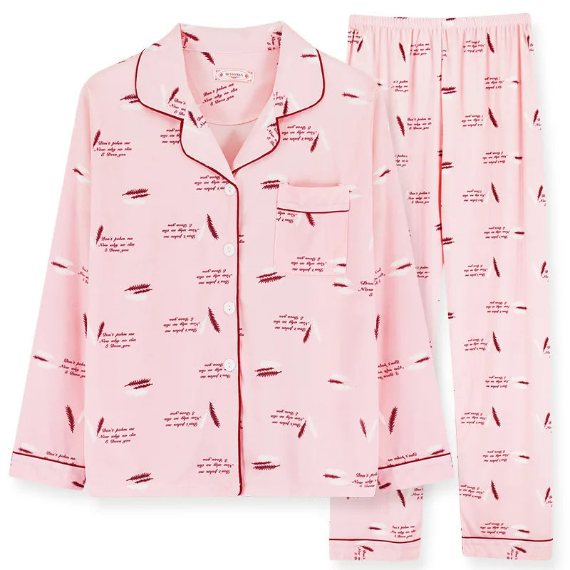 Jess-Mode | Comfortable Pyjama Set With Playful Print For Women