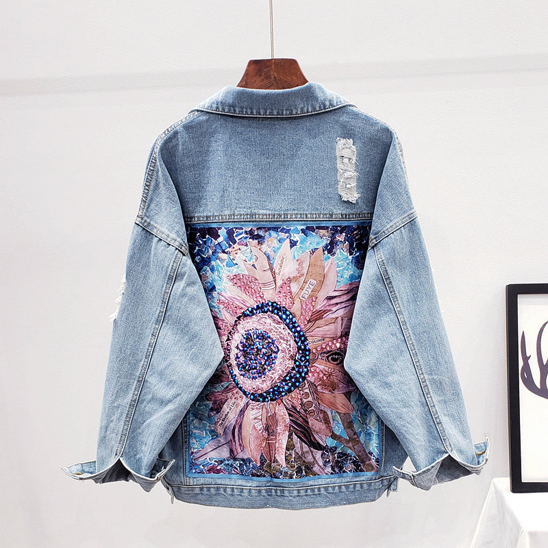 Oversized denim jacket