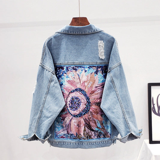 Oversized denim jacket