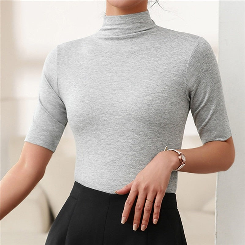 Classic seamless turtleneck sweater - Esther