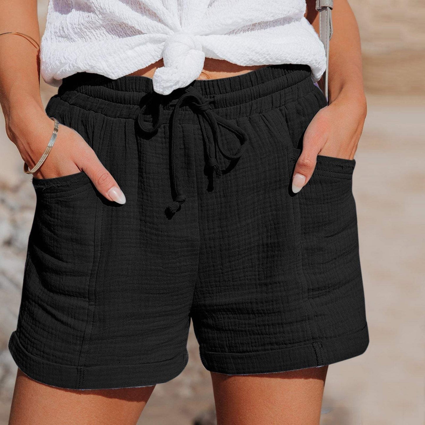 Shorts - Airy - Comfortable with Drawstring - Ideal for Summer Days