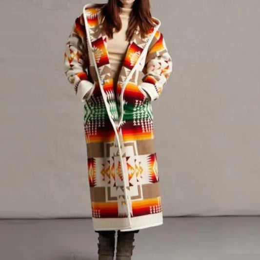 Long coat in ethnic style