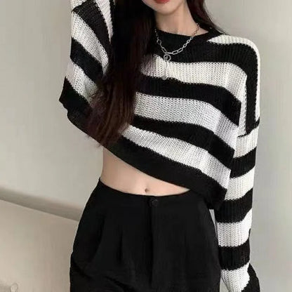 Chic striped sweater for women