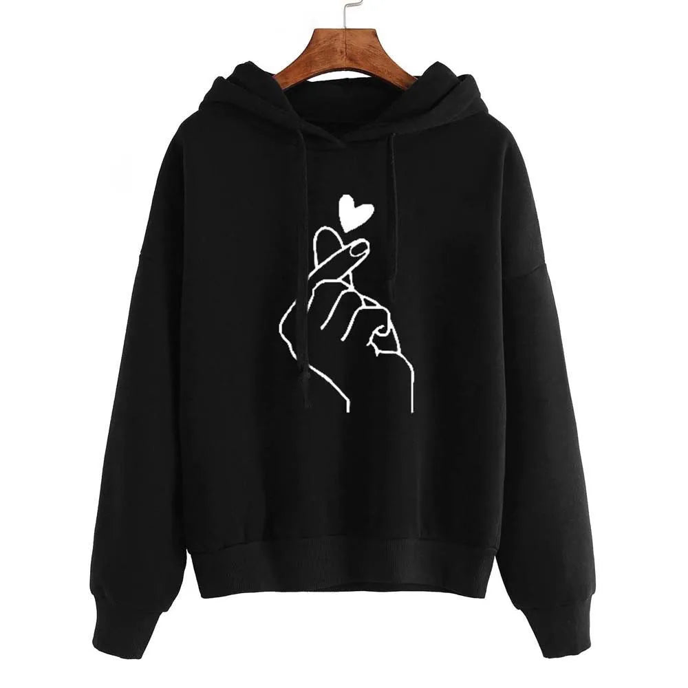 Quin- long sleeve hoodie sweatshirt for women