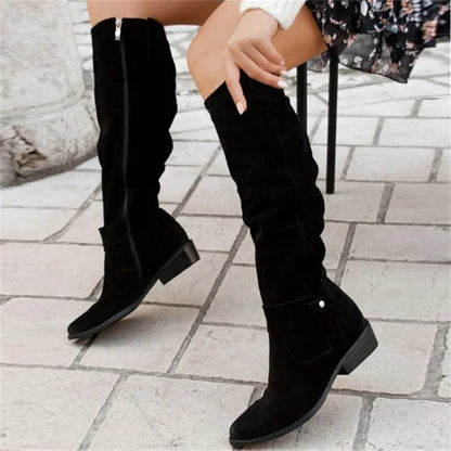 Women's Long Zip Winter Boots