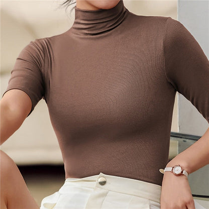 Classic seamless turtleneck sweater - Esther