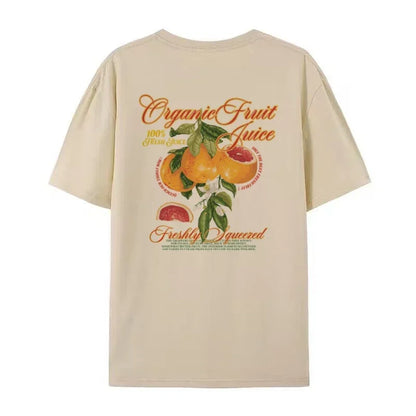 T-shirt - Grapefruit - Unique Back Print, Comfortable - Perfect for Casual Everyday Use