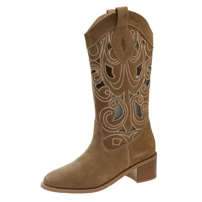 Low-heeled cowboy boots - Azabeth