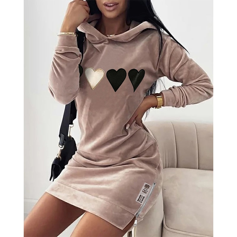 Uditha Dress | Casual Sweater Mini Dress