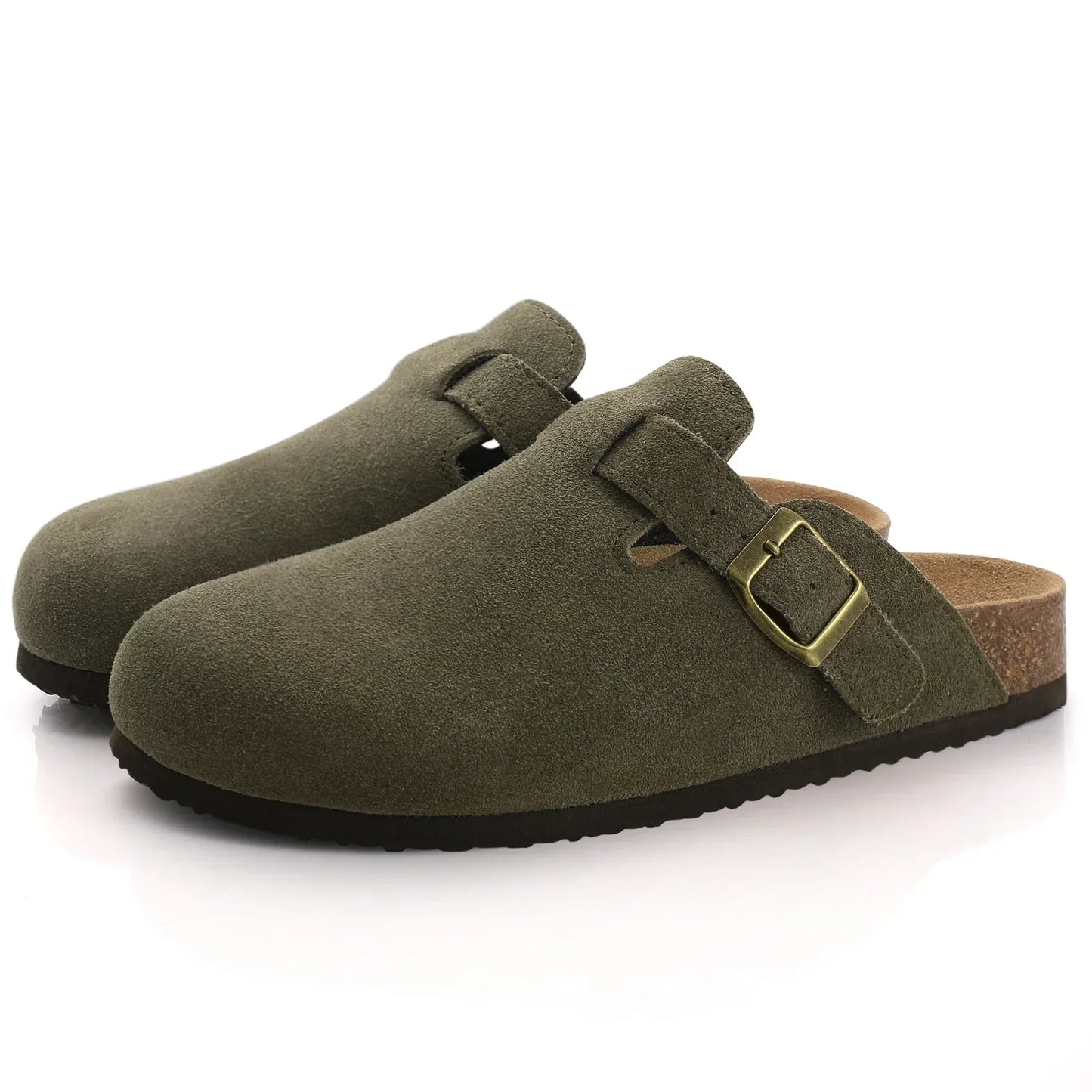 Nienke - Soft Suede Sandals with Footbed