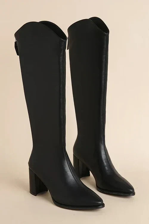 Adele - Knee-high leather boots