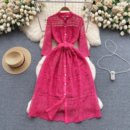 Clara - Embroidered hollow dress