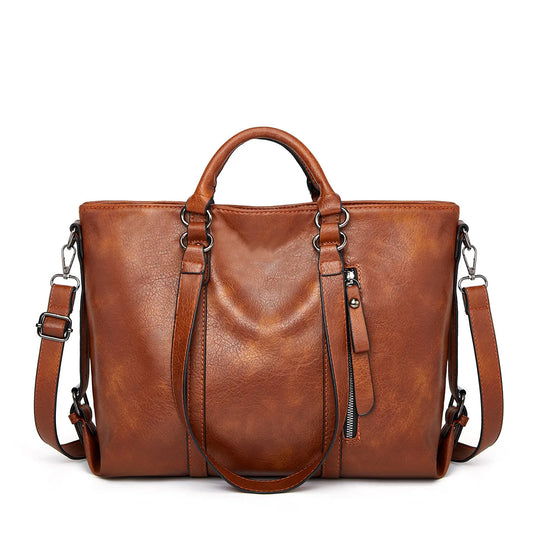 Elise™ | Large capacity leather shoulder bag