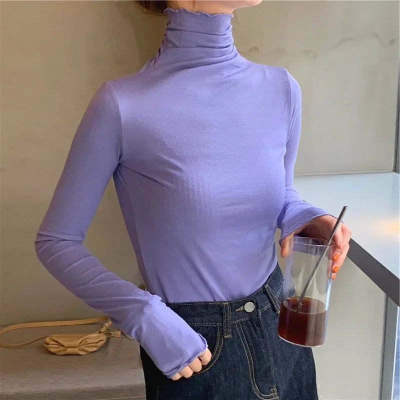 Tisha turtleneck T-shirt for women