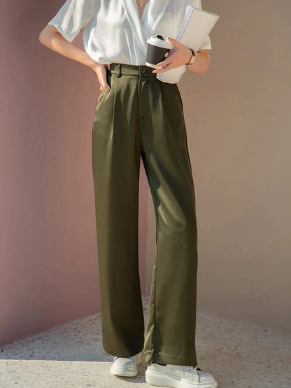 Selah -Silk satin women's pants