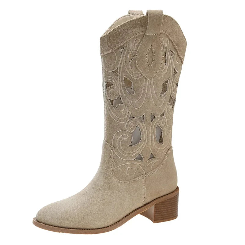 Low-heeled cowboy boots - Azabeth