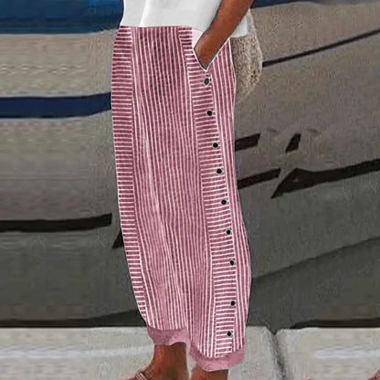 Georgia - Comfortable striped summer pants