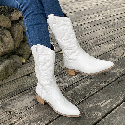 Metallic cowboy boots - Paulette