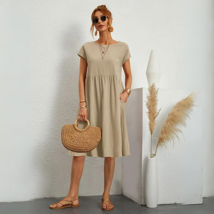 Senna - Elegant Cotton Summer Dress