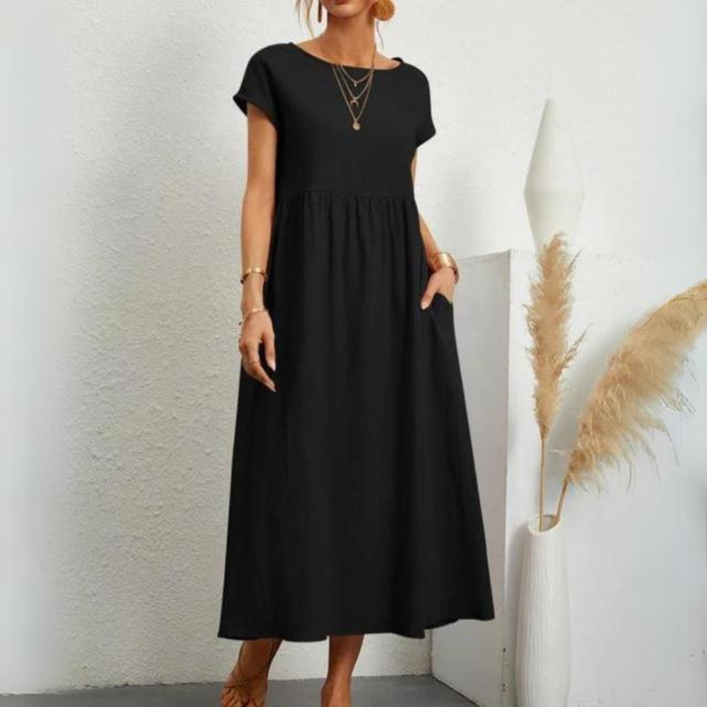 Senna - Elegant Cotton Summer Dress