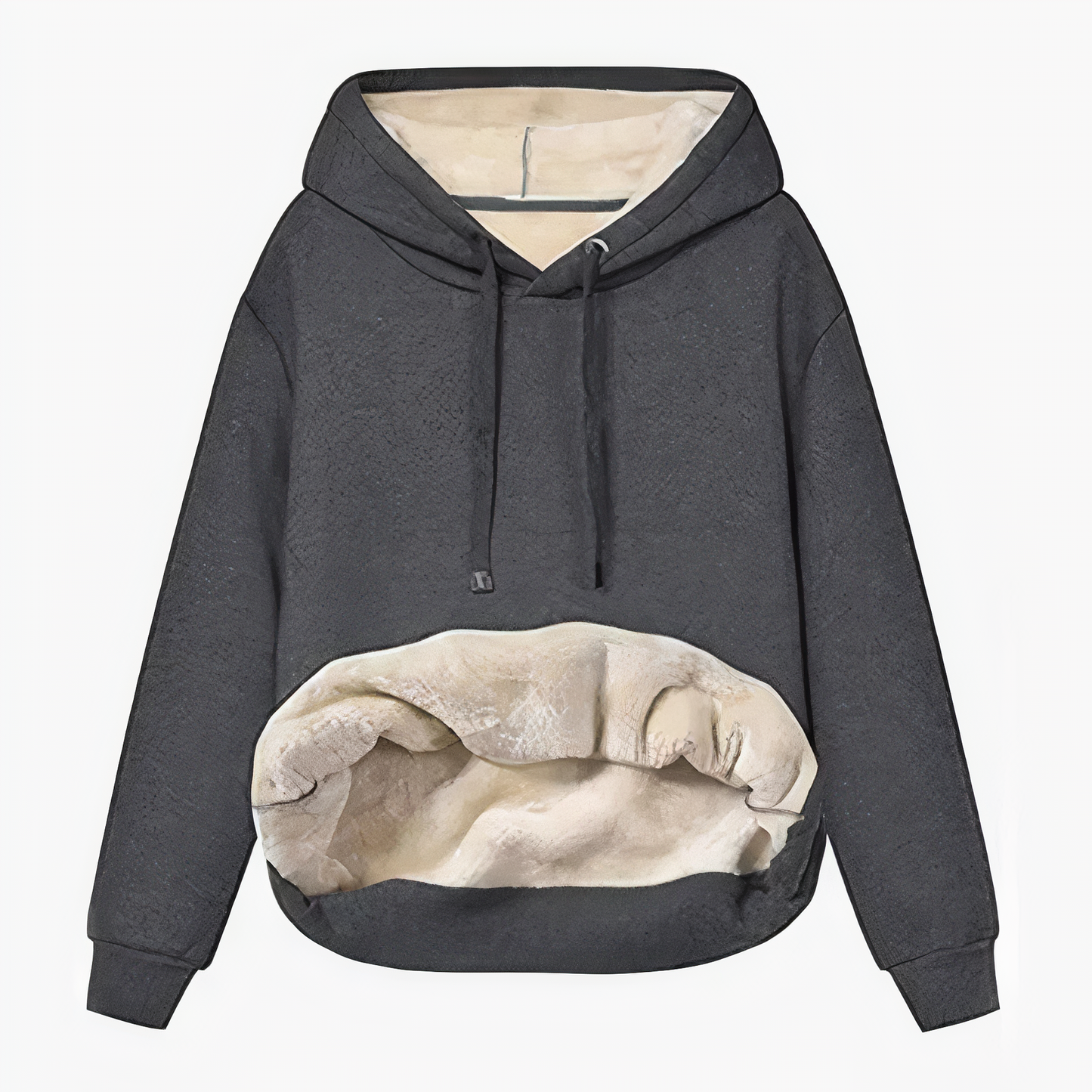 Fleece-lined hoodie - Serene