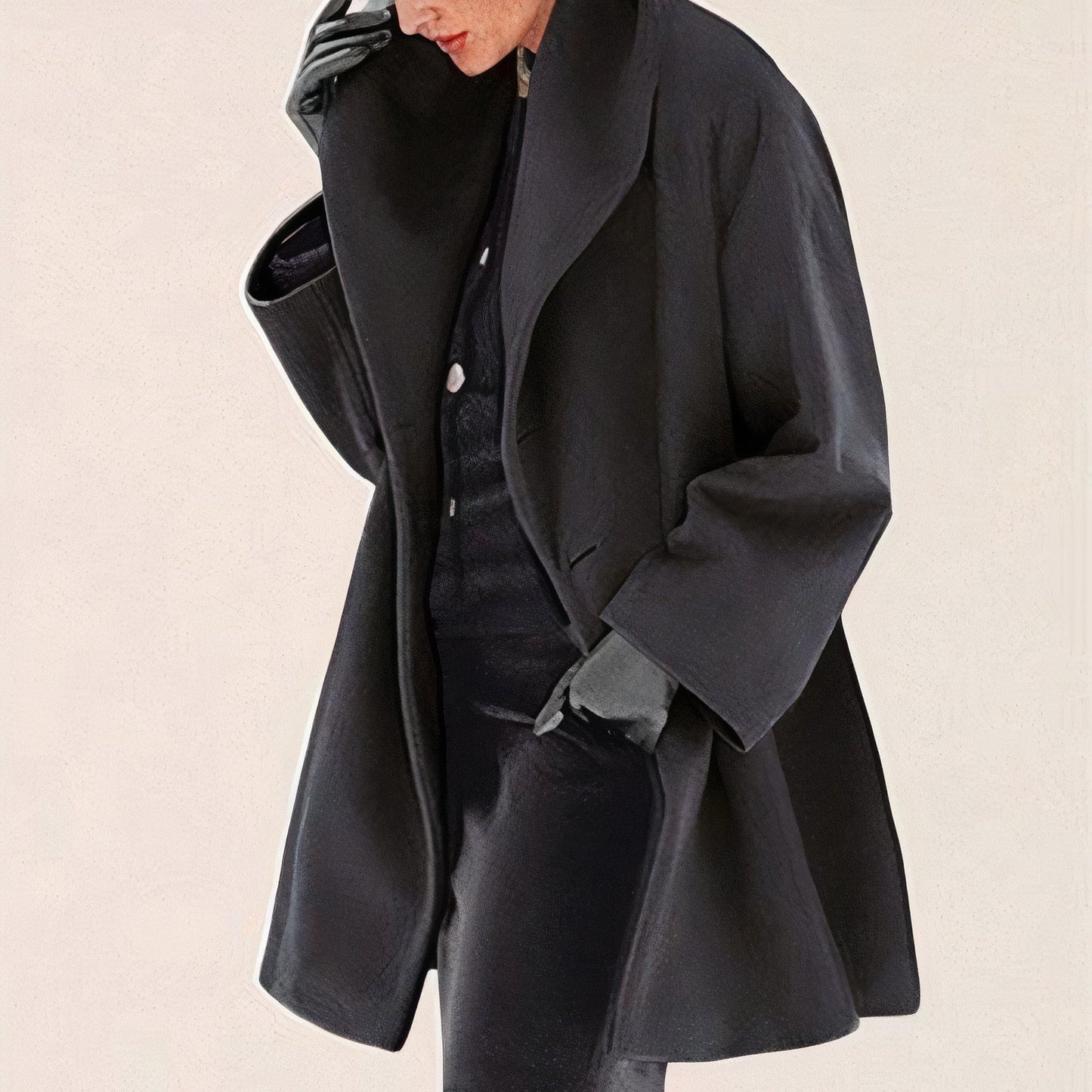 Stylish wool winter coat for women - Sonja