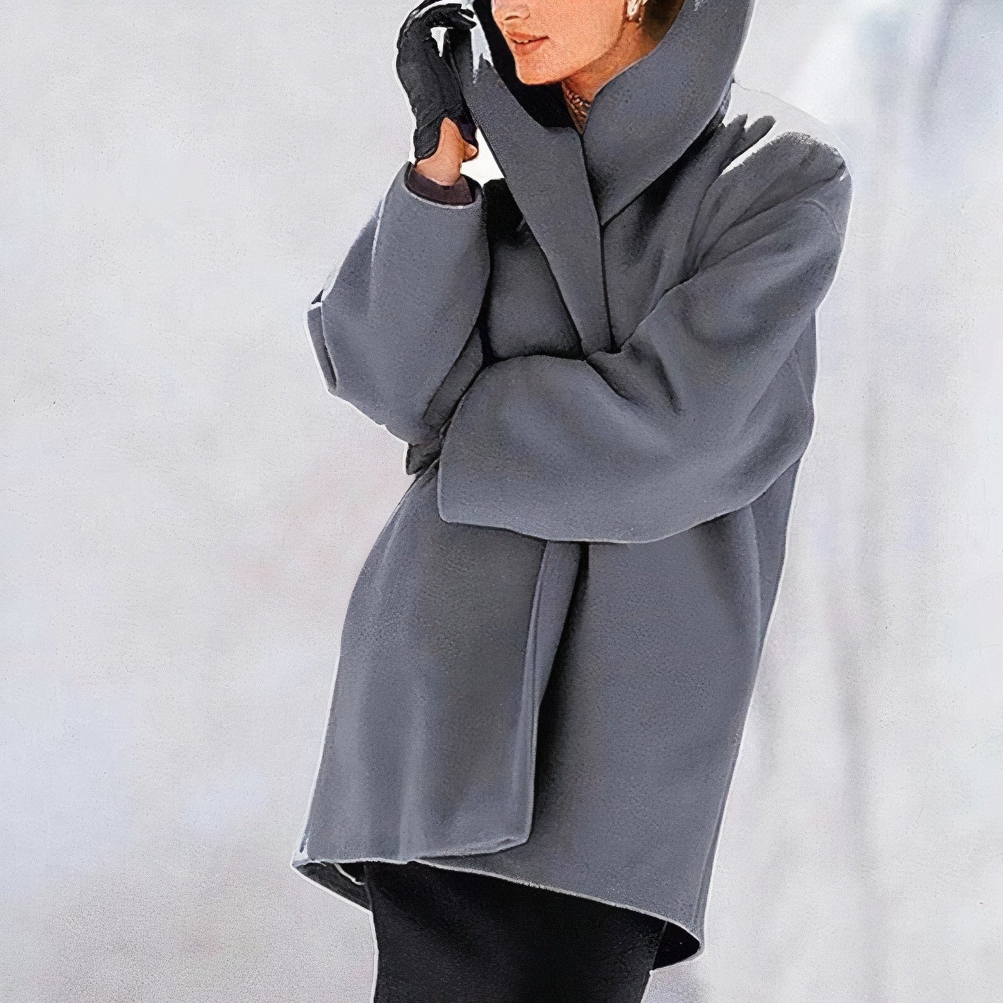 Stylish wool winter coat for women - Sonja