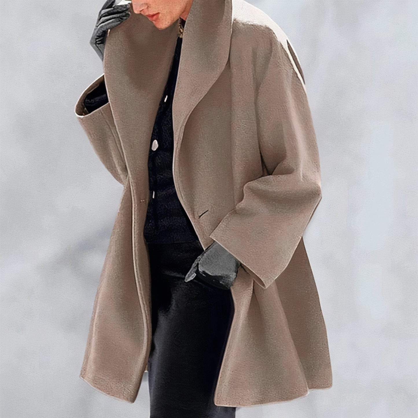 Stylish wool winter coat for women - Sonja