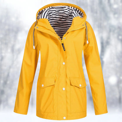 Waterproof and windproof jacket for women