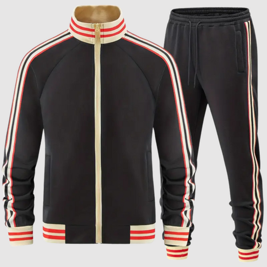 Oscar - Set of striped tracksuit and sports pants for men