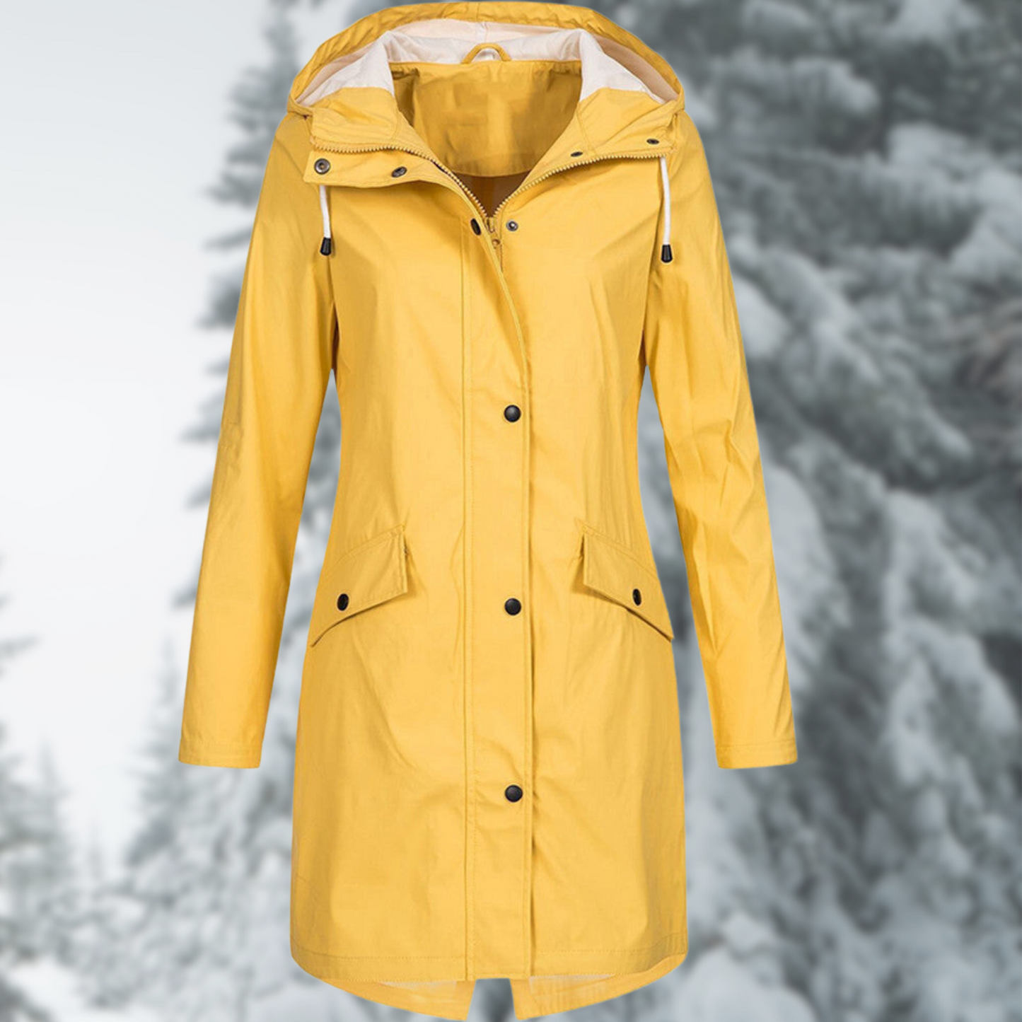 Stylish waterproof raincoat for women